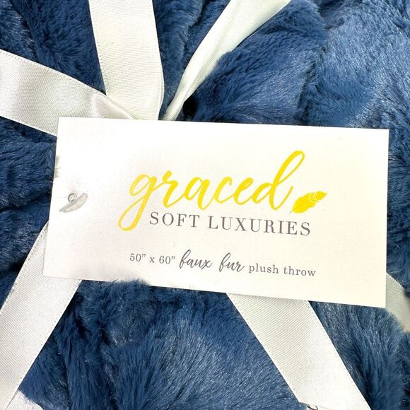 Graced Soft Luxuries Faux Fur Plush Throw Blanket - Picture 3 of 3